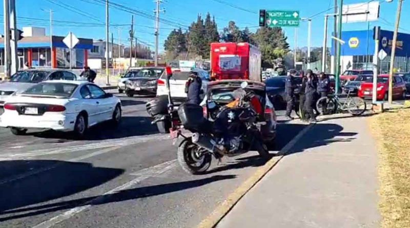 Atropellan a ciclista en Zinacantepec