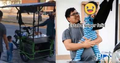 Invitan al señor de los elotes a su cumpleaños y niño se emoción