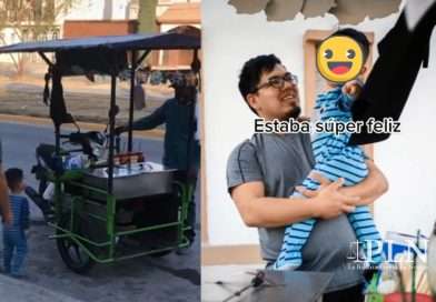 Invitan al señor de los elotes a su cumpleaños y niño se emoción