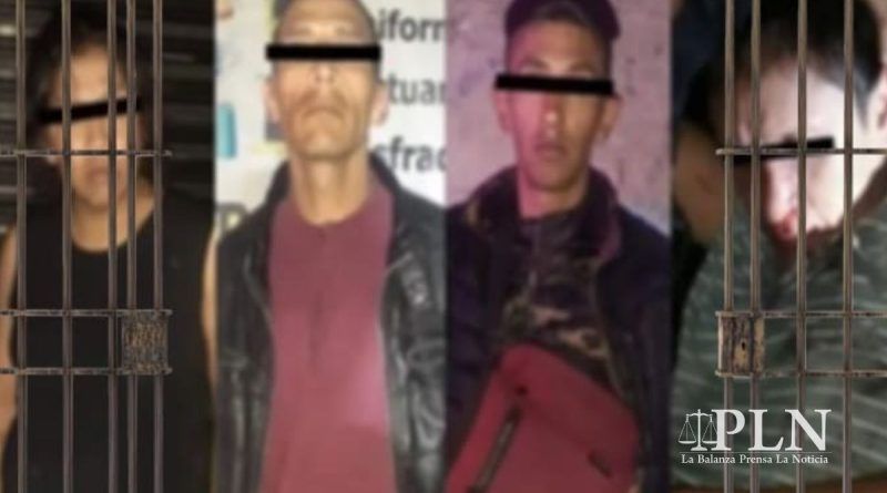 Habitantes de Zinacantepec persiguen y detienen a cuatro ladrones